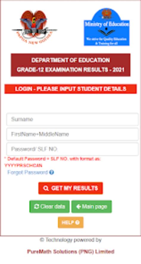 My PNG Exam Results 2022 .